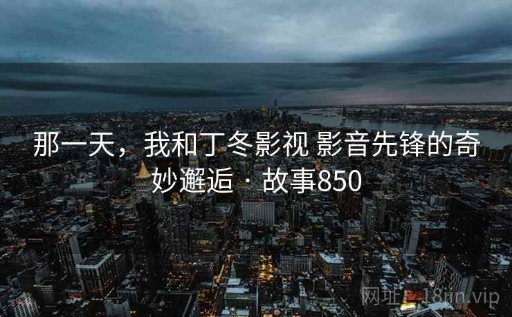那一天，我和丁冬影视 影音先锋的奇妙邂逅 · 故事850
